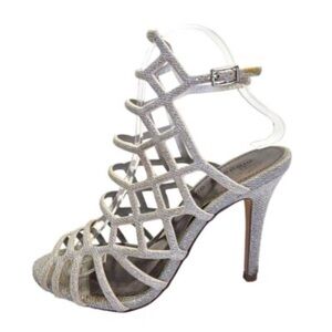 Madden Girl Silver Cage Heels